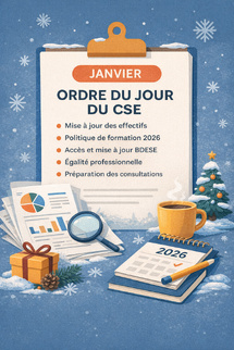 🗓 Projet d’ordre du jour – Réunion CSE de janvier 2026 🗓 Projet d’ordre du jour – Réunion CSE de janvier 2026