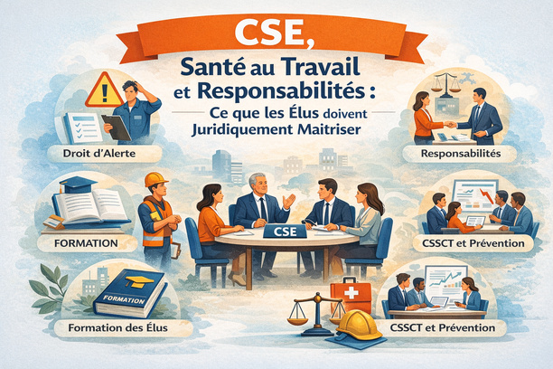 CSE, santé au travail et responsabilités : ce que les élus doivent juridiquement maîtriser CSE, santé au travail et responsabilités : ce que les élus doivent juridiquement maîtriser