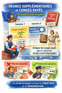 Heures supplémentaires et congés payés : la Cour de cassation fait primer le droit européen