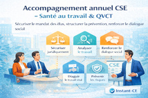Accompagnement annuel CSE – Santé au travail & QVCT
