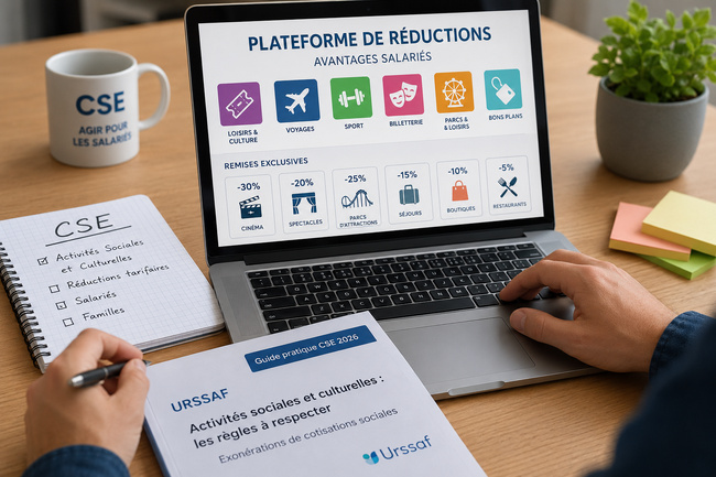 Plateformes de réductions tarifaires : l'Urssaf rappelle les limites des activités sociales et culturelles du CSE Plateformes de réductions tarifaires : l'Urssaf rappelle les limites des activités sociales et culturelles du CSE