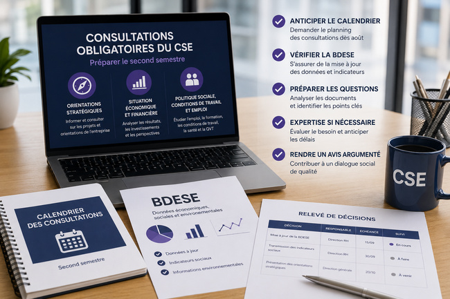 Comment préparer les consultations obligatoires du second semestre du CSE ? Comment préparer les consultations obligatoires du second semestre du CSE ?