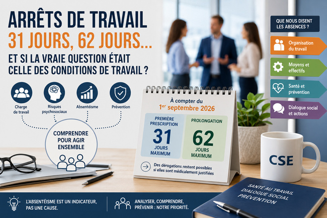 Infographie sur l’absentéisme au travail