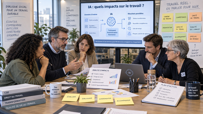 Dialogue social et IA au travail
