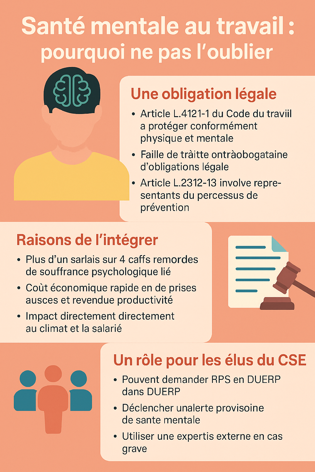 Ne pas oublier la santé mentale au travail : un enjeu majeur pour les entreprises et les élus du CSE
