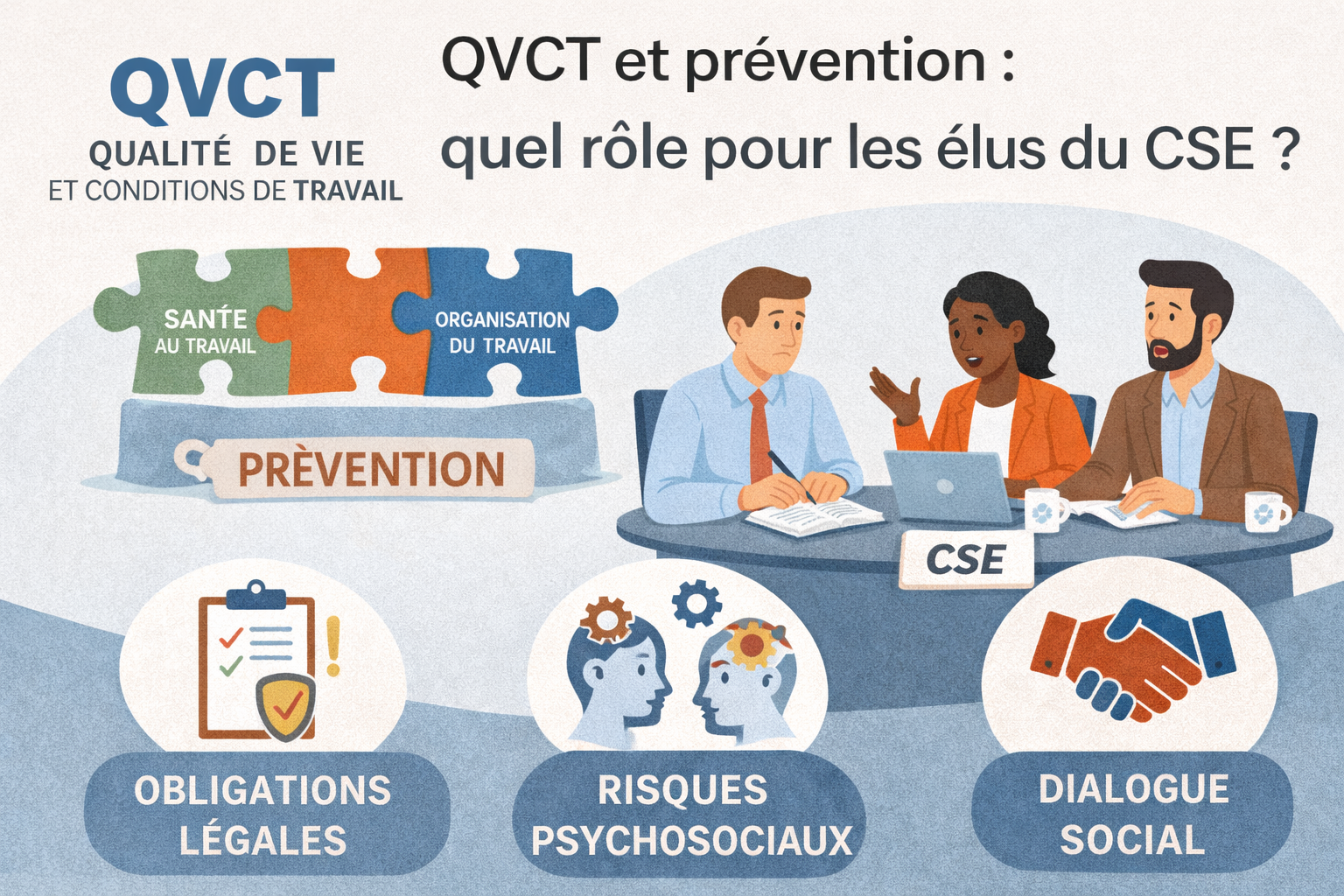 QVCT et obligations de prévention : pourquoi les élus du CSE ne peuvent plus rester en retrait