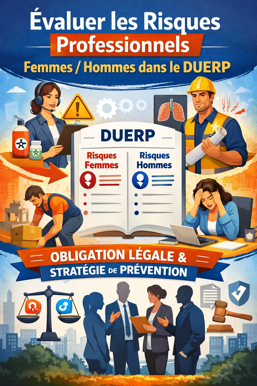 Évaluer les risques professionnels femmes / hommes dans le DUERP : une obligation légale et un enjeu stratégique pour le dialogue social