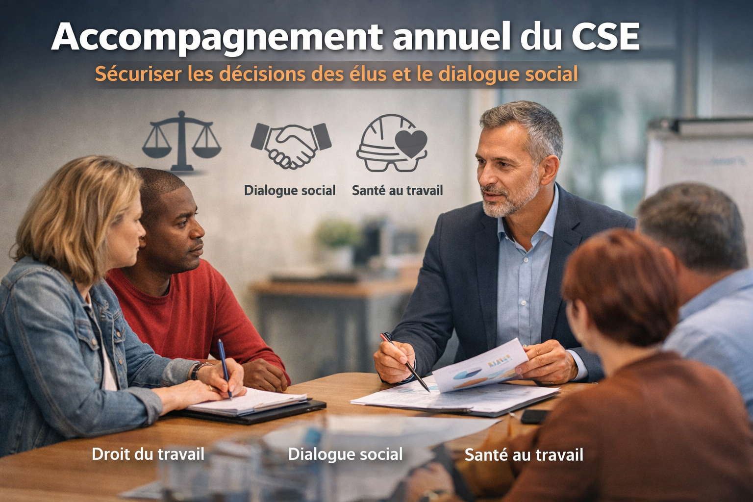 Accompagnement annuel du CSE : sécuriser les décisions des élus et le dialogue social