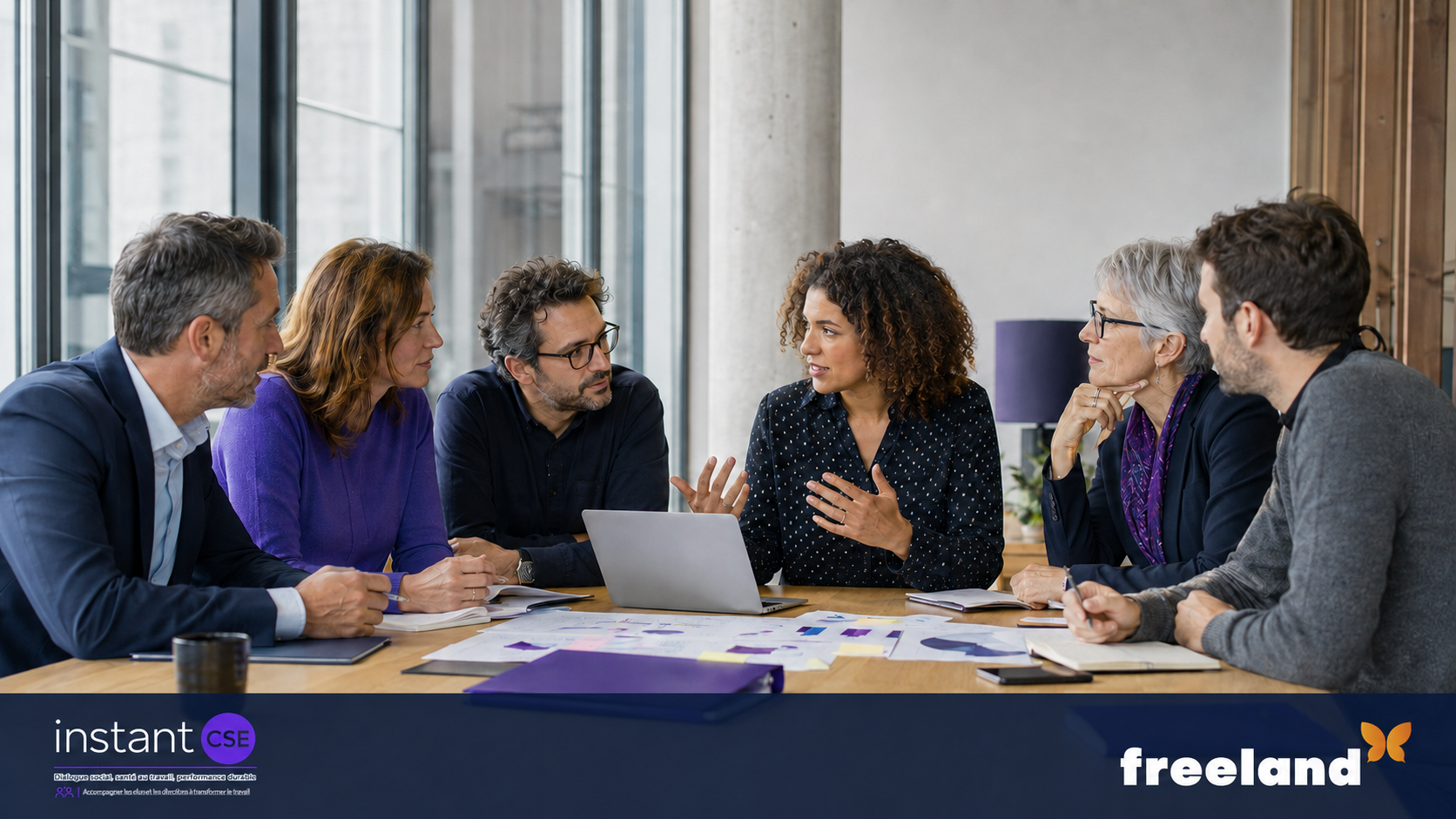 Instant-CSE accompagne les entreprises, les équipes RH et les représentants du personnel pour intégrer le dialogue social et la santé au travail aux projets de transformation.