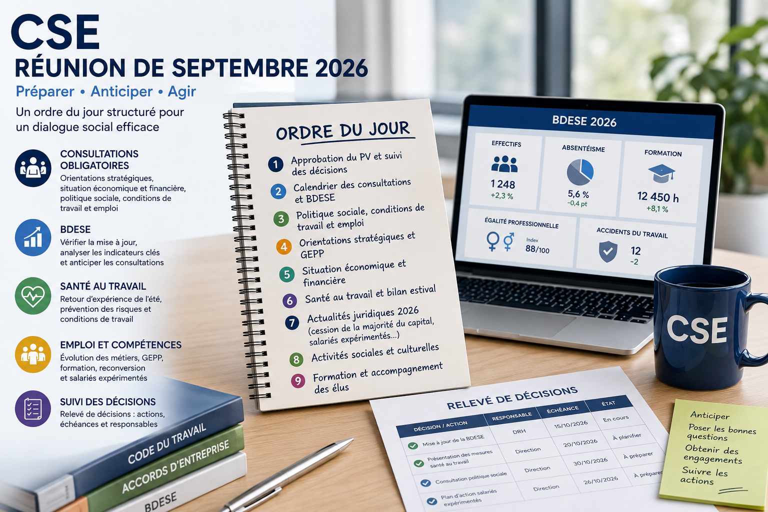 Projet d’ordre du jour CSE – Septembre 2026