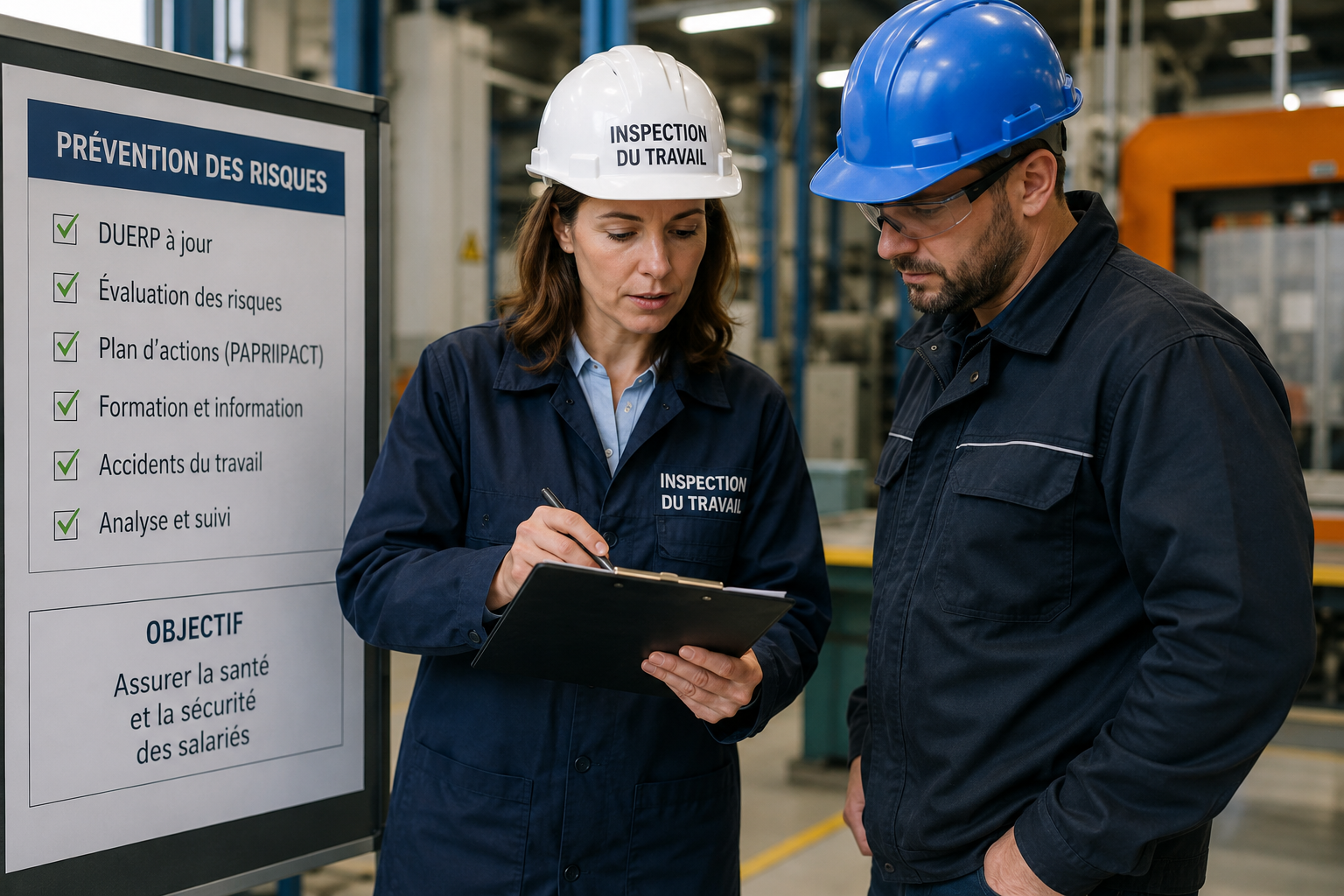 Inspection du travail en usine