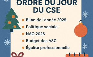 Projet d’ordre du jour – Réunion CSE de décembre 2025