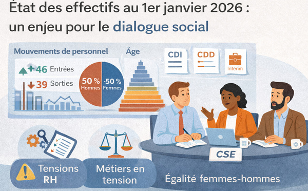 État des effectifs au 1er janvier 2026 : un indicateur clé pour le dialogue social