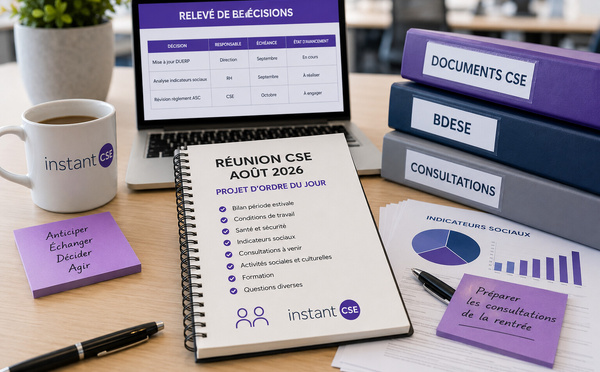 Projet d'ordre du jour CSE – Août 2026