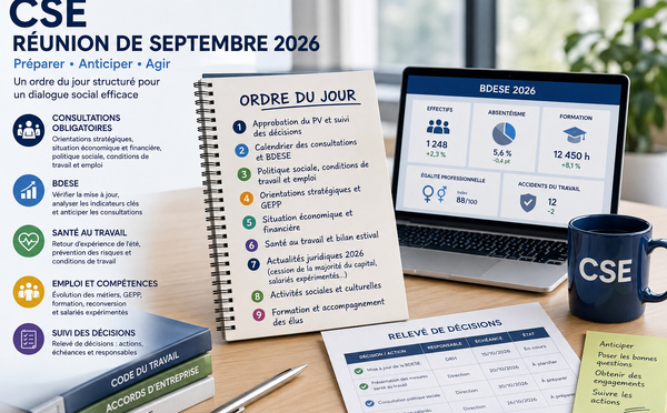 Projet d’ordre du jour CSE – Septembre 2026
