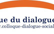Dialogue social - Le colloque